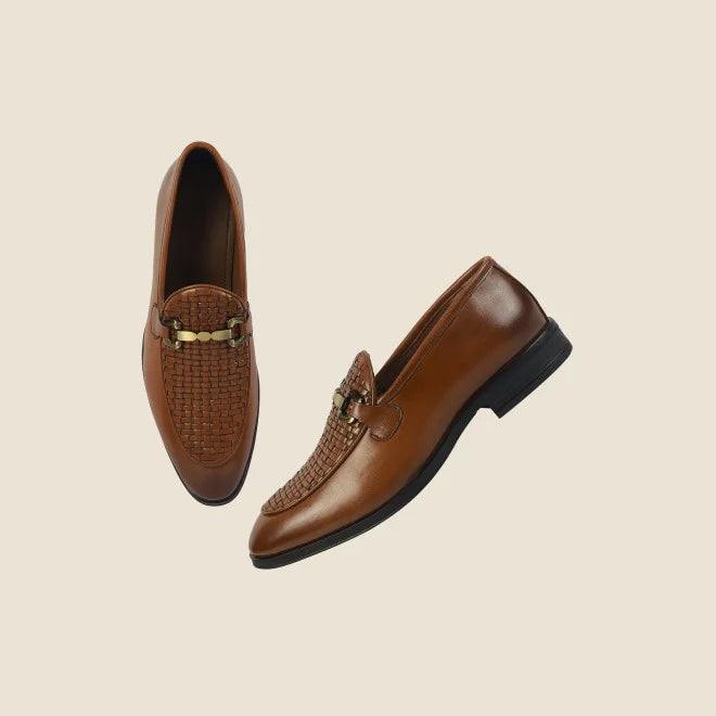 Men Tan Formal Moccasin